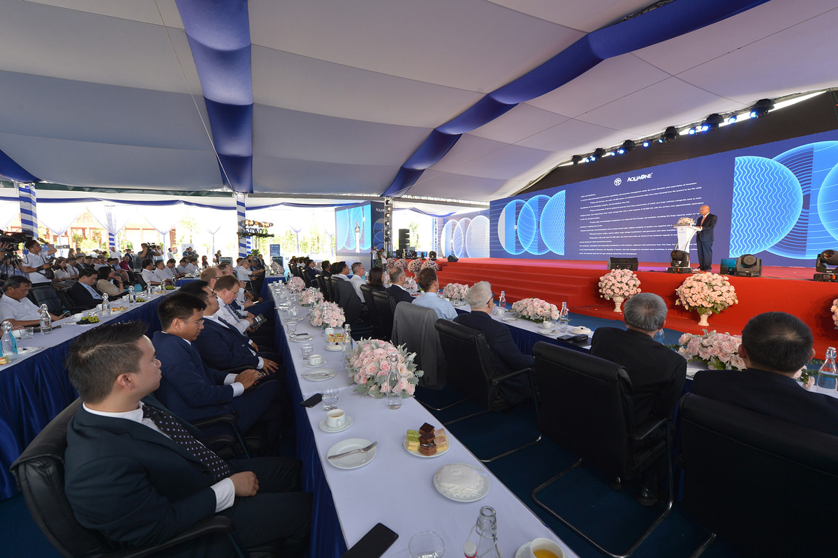 Hà Nội: Khánh thành giai đoan 1 nhà máy nước mặt sông Đuống Ha Noi: Khanh thanh giai doan 1 nha may nuoc mat song Duong