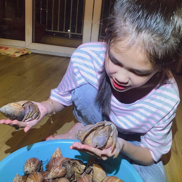 Kim Phụng kinh doanh loại ốc này từ năm 12 tuổi, đến nay mở rộng kinh doanh và thu lại lợi nhuận kha khá. Cô gái trẻ cho biết ốc mượn hồn thật ra rất dễ nuôi, không khó như mọi người nghĩ. Dòng này sống cạn và ăn tạp, không bị mắc bệnh gì. Thời gian đầu vì chưa hiểu về chúng, Kim Phụng hay cho chúng sống trong nước nên chúng mới bị chết. Thức ăn cũng rất dễ kiếm, từ rau củ quả đến thịt, cá chúng đều ăn được. Ốc mượn hồn cũng không ăn thường xuyên, 2 ngày cho ăn một lần vào buổi tối. Và đặc biệt, việc chăm sóc không mất quá nhiều thời gian vì có thể nuôi chúng trong một bể và 6 tháng sẽ làm sạch môi trường sống của chúng một lần…