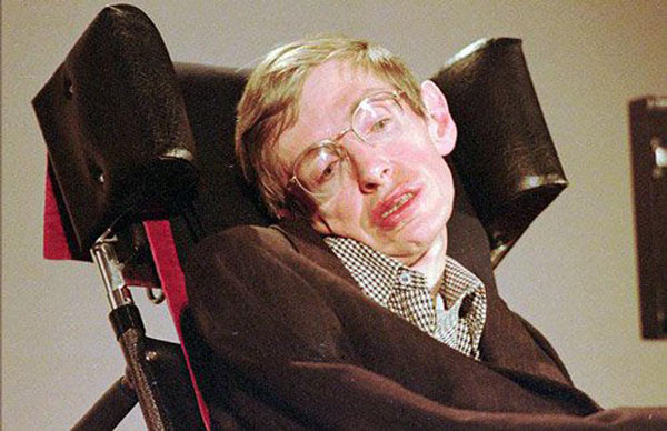 Hình ảnh Stephen Hawking vào tháng 4/1996.