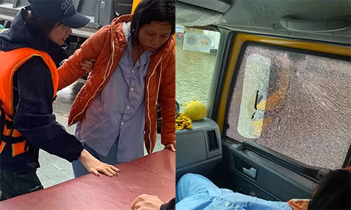 Xe tu thien cua Hoa Minzy bi nem vo kinh vi hieu lam