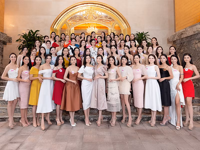 Ngam nhan sac top 60 Hoa hau Viet Nam 2020 ngay hoi ngo