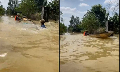 Ky Duyen - Minh Trieu bi lat thuyen khi di cuu tro o Quang Binh-Hinh-2