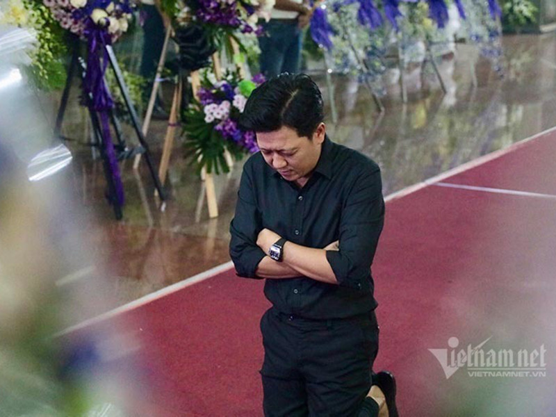 Trường Giang tưởng nhớ NSND Lý Huỳnh. Ảnh: Vietnamnet