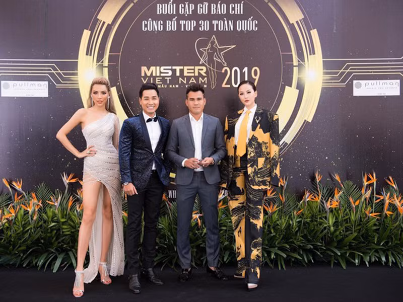 Năm 2019, chồng cũ của Thảo Trang đảm nhận vai trò giám khảo vòng thi "Mister Sport" của Mister Việt Nam 2019. Ảnh: BTC
