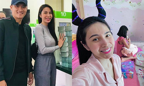 Thuy Tien - Cong Vinh rong ra tu thien, con gai Banh Gao ra sao?