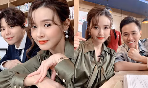 Midu từng khảo sát trên Facebook về việc sở hữu "tướng phu thê" với Anh Đức và Trịnh Thăng Bình.