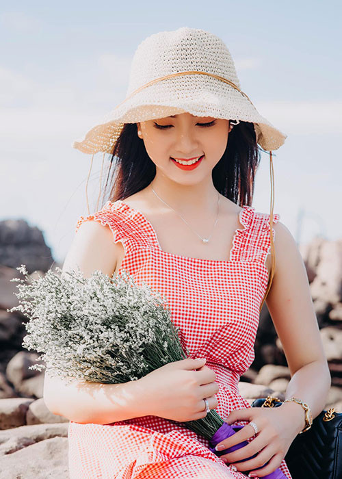 Diệu Ngân đang là sinh viên ngành Luật của Học viện Phụ nữ Việt Nam.