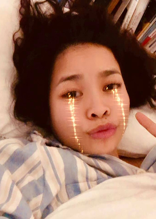 Đồng Lan chia sẻ hình ảnh khi sức khỏe bắt đầu xấu đi do COVID-19.