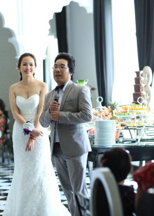 Á hậu Bảo Anh kết hôn năm 2014.