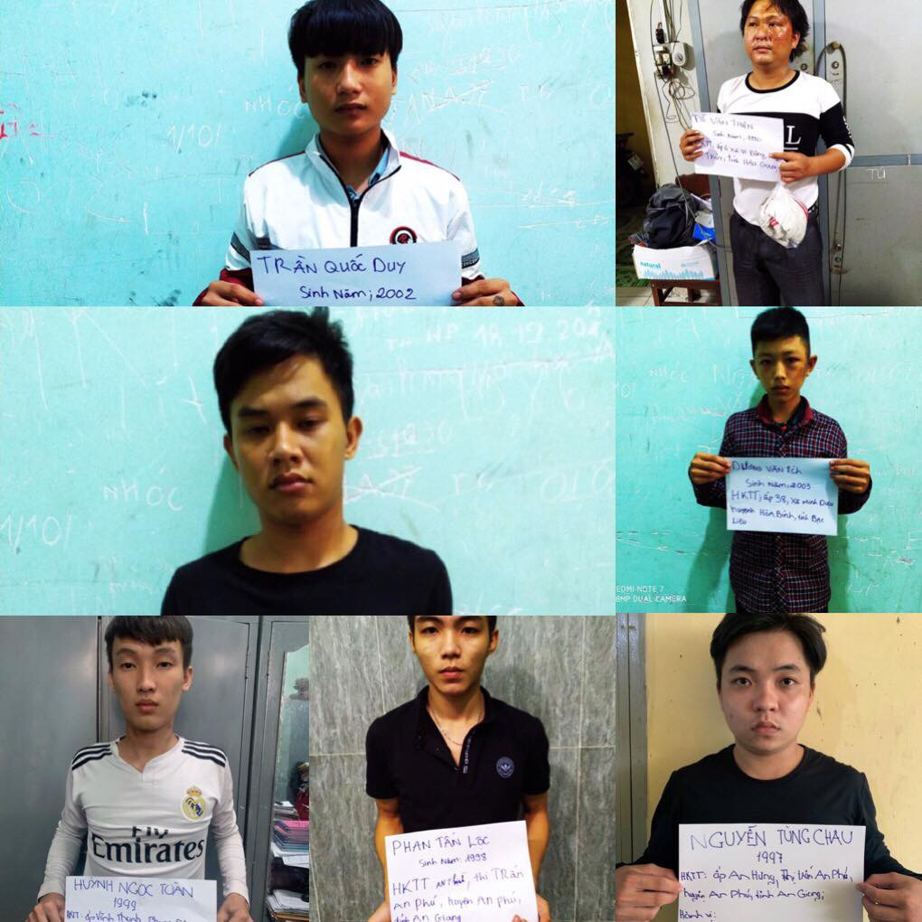 Bắt giữ nhóm thanh niên hỗn chiến vì đoạn tin nhắn điện thoại Bat giu nhom thanh nien hon chien vi doan tin nhan dien thoai