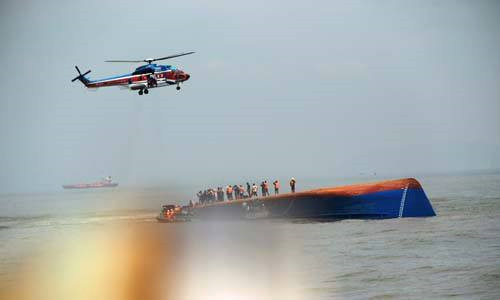 Hiện trường vụ chìm tàu Hoàng Phúc 18 trên biển Cần Giờ làm 4 thuyền viên tử nạn xảy ra ngày thứ 6 (30/10/2015) vừa qua.