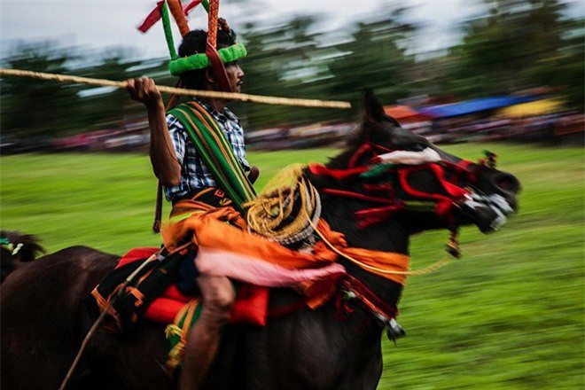Những con ngựa khỏe nhất được dân làng lựa chọn tới lễ hội để tham dự trận đấu. 50 người đàn ông thiện chiến nhất, dũng cảm nhất đại diện cho mỗi đội, tay lăm lăm cây giáo, oai phong trên lưng ngựa, khí thế ngút trời, mang trong lòng niềm tin chiến thắng cho dân làng và ước mong một mùa màng tươi tốt.