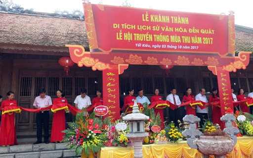 Hiện nay, Yết Kiêu được lập đền thờ ở xã Yết Kiêu, huyện Gia Lộc, tỉnh Hải Dương và đền Phủ Võng bên sông Vân ở thành phố Ninh Bình. Tại quê mẹ của ông ở làng Lôi Động, xã Tân An, huyện Thanh Hà (Hải Dương), Yết Kiêu được suy làm thành hoàng.