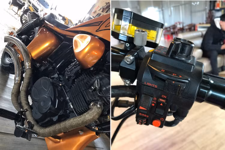 Sức mạnh của xe đến từ khối động cơ 175 phân khối được lấy từ một chiếc xe môtô khác. Động cơ này là dạng 4 thì đi kèm hộp số 5 cấp.