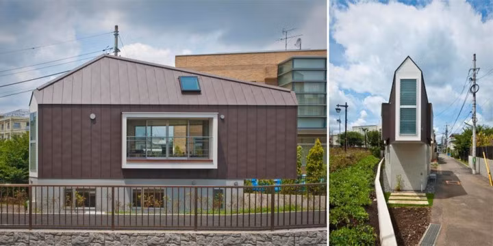 Đất nước Nhật Bản có diện tích không lớn nhưng có số dân đông đúc, giá đất đắt đỏ như trên trời. Đây cũng là lý do xuất hiện nhiều toà nhà với lối kiến trúc độc, lạ ở đây