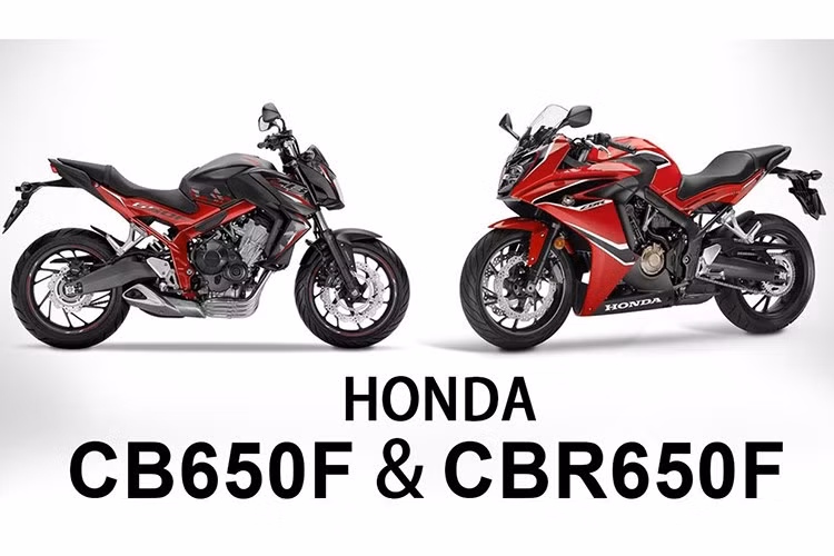 Hai mẫu xe môtô phân khối lớn phiên bản mới Honda CBR650F và CB650F của thương hiệu Honda không có nhiều thay đổi so với phiên bản 2016 trước đó ngoại trừ màu sơn cùng một vài chi tiết nhỏ được nâng cấp.