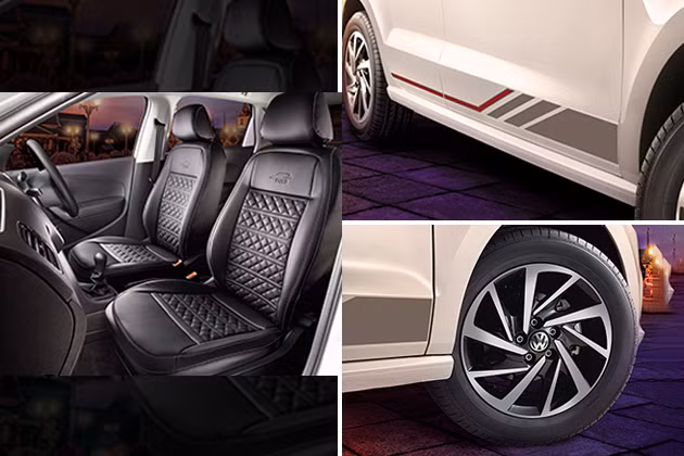 Ngoài ra, Volkswagen Polo được trang bị các tiện nghi như màn hình đa chức năng, hệ thống thông tin giải trí kết nối Bluetooth, đèn pha 2 chùm, đèn sương mù phía trước, gương chỉnh điện.