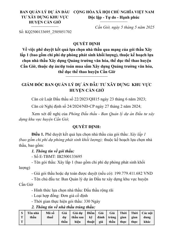TP HCM: Lộ diện nhà thầu thi công quảng trường hơn 187 tỷ tại Cần Giờ - Hình 2 TP HCM: Lo dien nha thau thi cong quang truong hon 187 ty tai Can Gio-Hinh-2