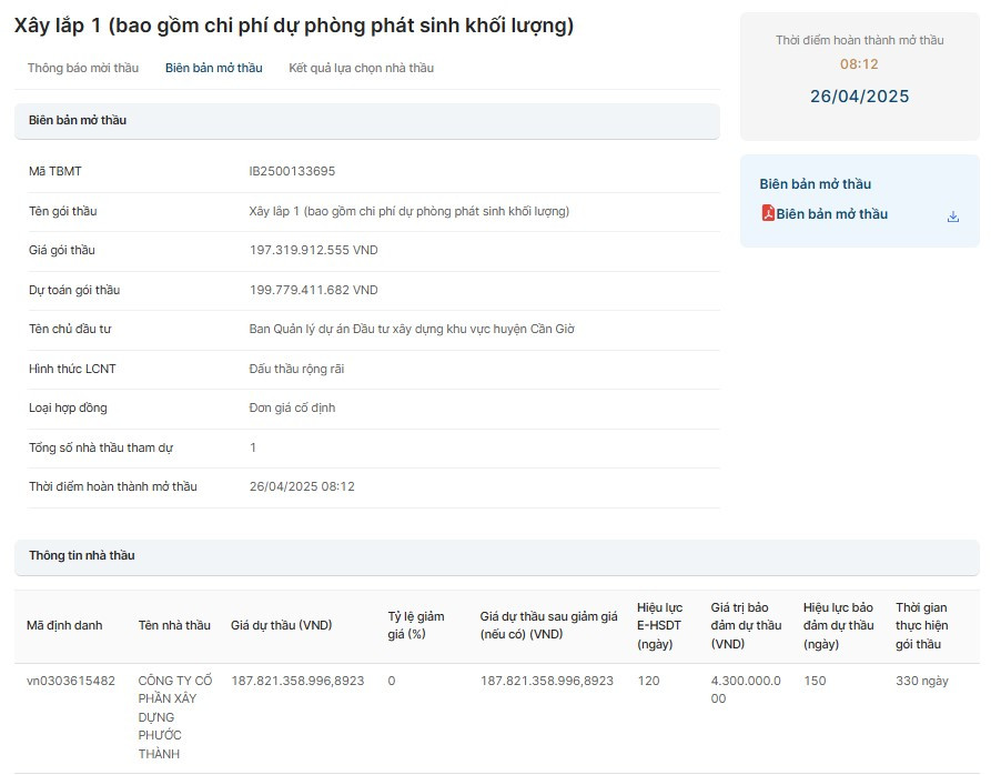 TP HCM: Lộ diện nhà thầu thi công quảng trường hơn 187 tỷ tại Cần Giờ TP HCM: Lo dien nha thau thi cong quang truong hon 187 ty tai Can Gio