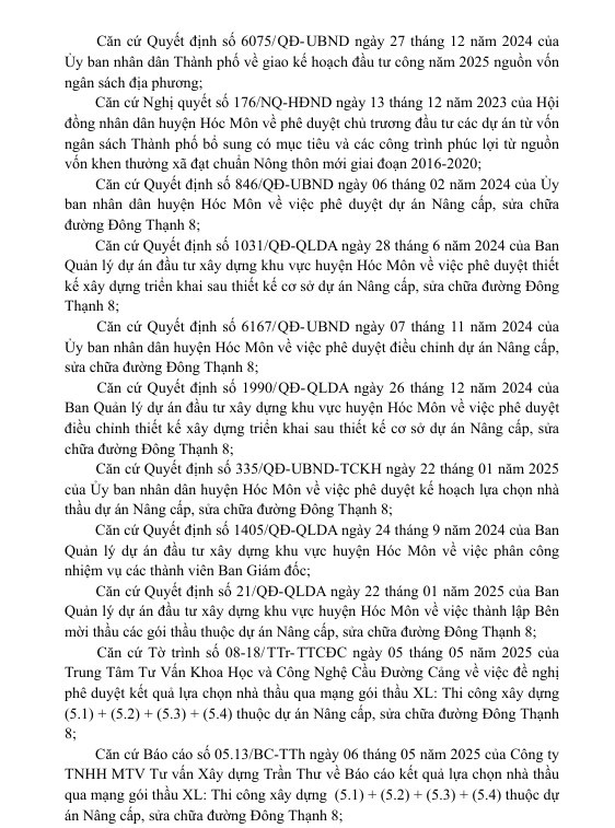 TP HCM: Da tim duoc nha thau thi cong nang cap duong Dong Thanh 8-Hinh-2