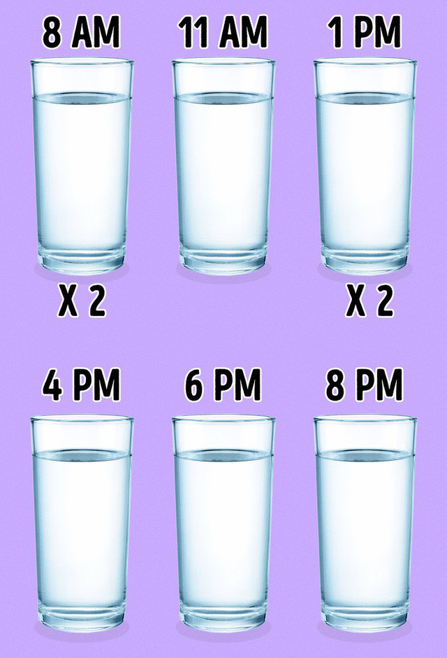 3. Uống nước: Mất nước là một nguyên nhân phổ biến của chứng đau đầu. Để tránh cơn đau đầu khó chịu hành hạ, hãy bổ sung nước đầy đủ cho cơ thể. Tuy nhiên, bạn cũng nên lưu ý rằng quá nhiều nước có thể dẫn đến hạ natri máu, làm trầm trọng hơn tình trạng đau đầu và còn gây buồn nôn, đầy hơi.