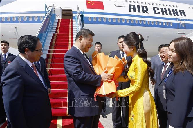 Tong Bi thu, Chu tich nuoc Trung Quoc Tap Can Binh roi Ha Noi-Hinh-2