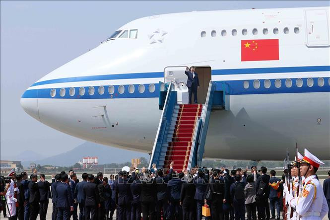 Tong Bi thu, Chu tich nuoc Trung Quoc Tap Can Binh roi Ha Noi-Hinh-3