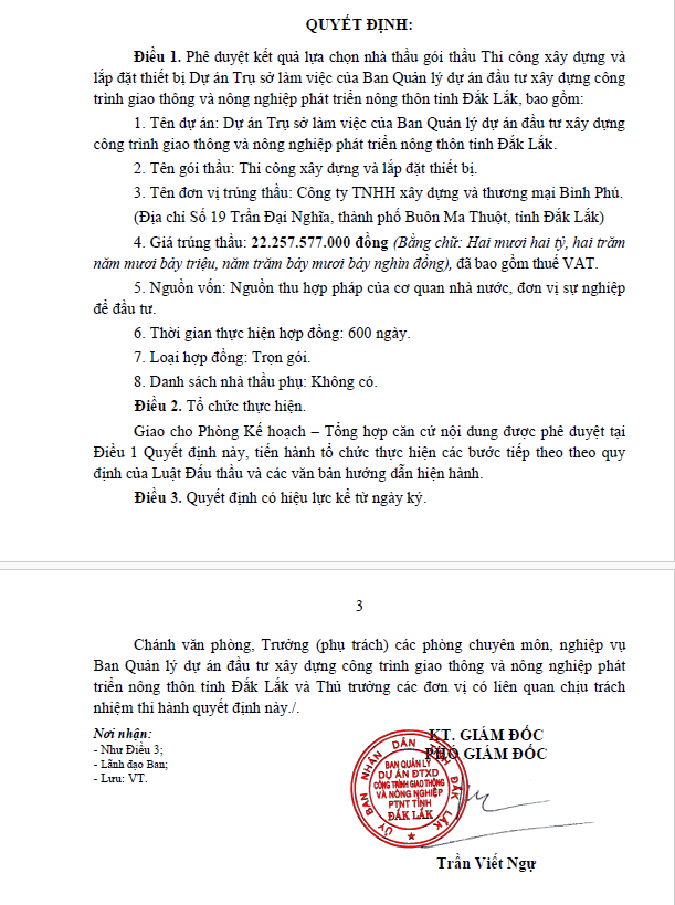 Đắk Lắk: Gói thầu xây trụ sở Ban hơn 22 tỷ đồng đã có chủ - Hình 2 Dak Lak: Goi thau xay tru so Ban hon 22 ty dong da co chu-Hinh-2