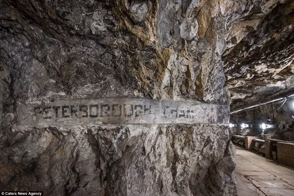 Nhiều thiết bị quân sự, trong đó có tàu ngầm cũng được cất trữ bên trong đường hầm tuyệt mật một thời trên.