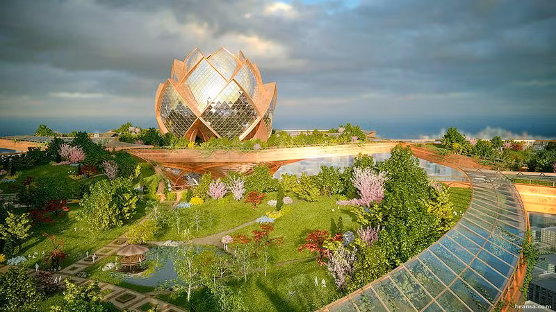 Do vậy, khá nhiều người kỳ vọng dự án thú vị "Thành phố trên mây trời" sẽ được triển khai trên thực tế. Nếu dự án này được thực hiện thì cuộc sống đô thị trong tương lai của con người sẽ có những thay đổi to lớn. Ảnh: viola.bz.