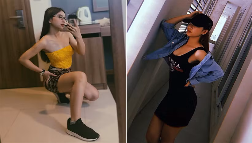 Dù sở hữu chiều cao chưa tới 1,60 m, Nhật Lê vẫn biết cách ăn mặc cũng như tạo dáng khiến bản thân trông quyến rũ, gợi cảm. 9X thường chọn trang phục bó sát, tôn đường cong cơ thể. Cách phối đồ khéo léo giúp nàng WAGs trông không bị hở hang, phản cảm.