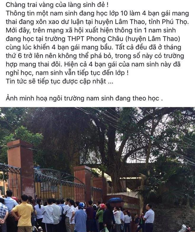 Xuat hien nhieu tai khoan gia mao nam sinh nghi lam 4 ban nu co thai