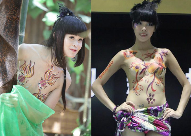 Su that tran trui ve nghe nguoi mau khoa than body painting-Hinh-3