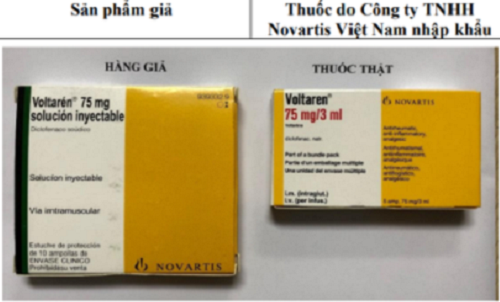 San pham thuoc giam dau Voltaren 75 mg co dau hieu gia mao