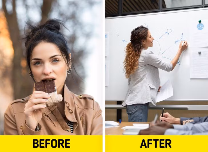 Sô cô la đen đã được chứng minh là giúp cải thiện lưu lượng máu lên não. Ăn thực phẩm này điều độ là một cách lành mạnh có thể giúp bạn trở nên minh mẫn, tập trung hơn.