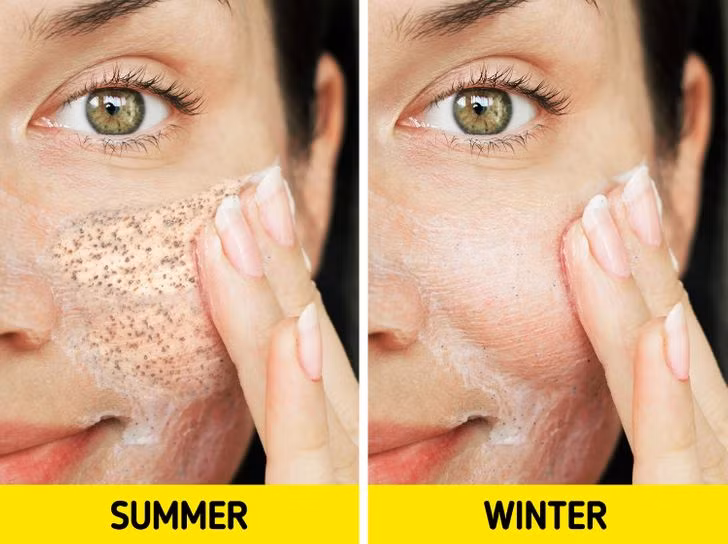 5. Tuân thủ cùng một thói quen khi chăm sóc da: Để giúp làn da của bạn trông khỏe đẹp nhất, các bác sĩ da liễu khuyên bạn nên thay đổi thói quen chăm sóc da theo mùa và chuyển từ sữa rửa mặt tẩy tế bào chết sang loại dịu nhẹ hơn khi thời tiết trở nên mát mẻ hơn. Ảnh: BS.