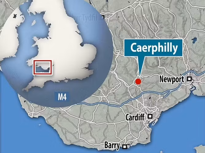 Mirror đưa tin, lực lượng cảnh sát và nhân viên y tế đã nhận được tin báo về vụ việc bé trai bị chó tấn công và tới hiện trường là ngôi nhà ở Pentwyn vào trước 16 giờ chiều ngày 8/11. Ảnh: Daily Mail. 