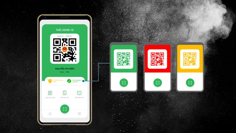 Để kích hoạt tính năng này, người dùng truy cập phần Tùy chọn &gt; Cài đặt &gt; Ẩn thông tin trên QR. Bên cạnh đó, chức năng xem lịch, giờ hoàng đạo trên PC-Covid cũng đã bị loại bỏ trên phiên bản mới. Ảnh: Báo Yên Bái.