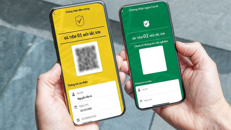Tính năng ẩn thông tin trên mã QR hỗ trợ người sử dụng bảo mật thông tin cá nhân. Mã QR sau khi được ẩn thông tin không còn hiển thị đầy đủ dữ liệu mà thay thế bằng các ký tự (*), vẫn có thể dùng để quét ra vào các địa điểm. Ảnh: Lao động.