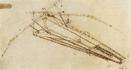 Giới nghiên cứu tìm được các thiết kế Leonardo da Vinci về cỗ máy biết bay được phác họa chi tiết mô phỏng theo các đặc điểm giải phẫu của chim và dơi.