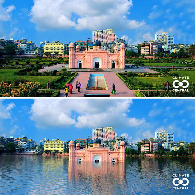 Theo kết quả nghiên cứu được công bố trên tạp chí Environmental Research Letters, các chuyên gia khí hậu cảnh báo nhiều công trình nổi tiếng thế giới có nguy cơ bị nhấn chìm dưới nước vào năm 2050.