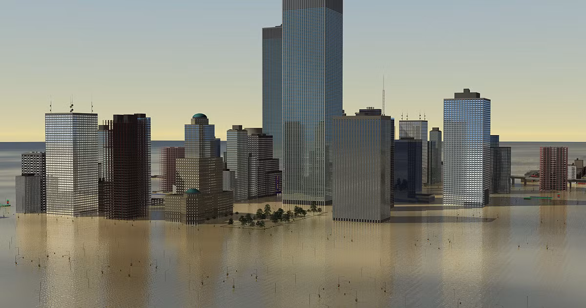 Nhiều thành phố ven biển sẽ bị nhấn chìm dưới mực nước. Con người sẽ không thể sinh sống tại những nơi này.