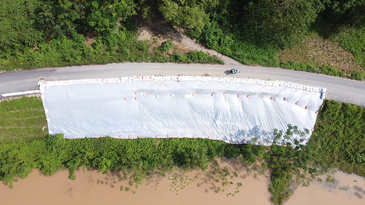 Sụt lún nghiêm trọng tại nhiều điểm đê ở Hà Nội - Hình 12 Sut lun nghiem trong tai nhieu diem de o Ha Noi-Hinh-12