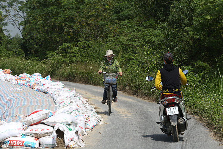 Sụt lún nghiêm trọng tại nhiều điểm đê ở Hà Nội - Hình 13 Sut lun nghiem trong tai nhieu diem de o Ha Noi-Hinh-13