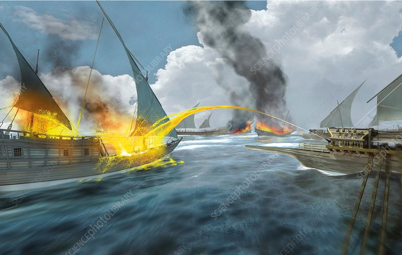 Các chuyên gia cho rằng, người xưa có thể đã dùng hỗn hợp các chất hóa học để tạo ra ngọn lửa Hy Lạp như: naptha, sulphur, nhựa thông… Đến ngày nay, họ vẫn chưa thể tìm ra công thức chính xác để tạo ra ngọn lửa Hy Lạp.