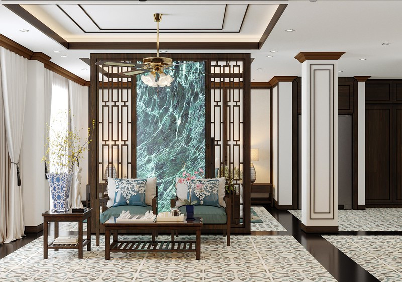 Nội thất làm bằng gỗ đơn giản, toát lên vẻ ấm cúng, yên bình như chính tính cách của người chủ sở hữu.