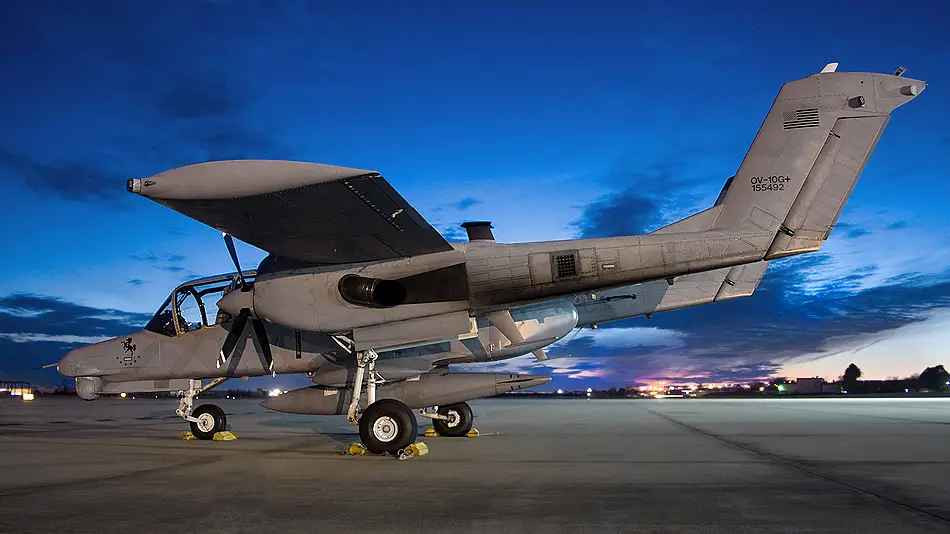 OV-10 Bronco dùng những vũ khí này tấn công những kẻ cực đoan dưới mặt đất, ngăn không cho những kẻ này chạy trốn khỏi bộ binh.