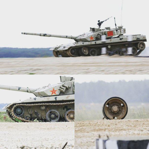Trong quá khứ, các xe tăng Type 96B của Trung Quốc từng liên tục gặp sự cố tại Tank Biathlon, thậm chí tung cả bánh chịu lực trong quá trình thi đấu.