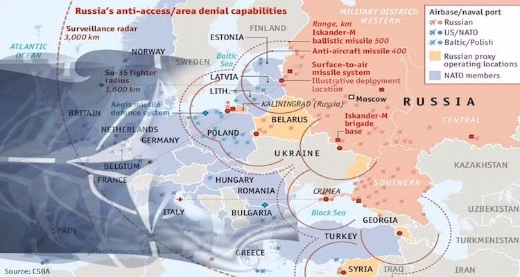 Thành phố đã bị hư hại nặng nề bởi cuộc ném bom của quân Đồng minh vào năm 1944 và trong trận Königsberg năm 1945; sau đó nó bị Liên Xô đánh chiếm vào ngày 9/4/1945. Hiệp định Potsdam năm 1945 đặt vùng đất trên dưới sự quản lý của Moskva.