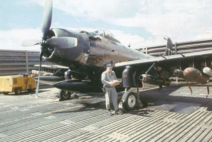 Chiếc A-1 Skyraider đầu tiên bị bắn hạ vào năm 1964 khi ddnag bay tập gần sân bay Biên Hoà, cả hai phi công trên máy bay đều thiệt mạng. Chiếc cuối cùng bị hạ vào năm 1972, phi công được giải cứu.